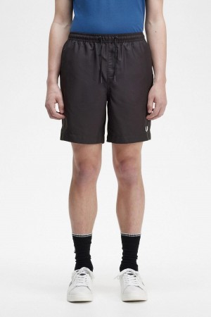 Black Fred Perry Classic Men's Shorts | SGCVG23913