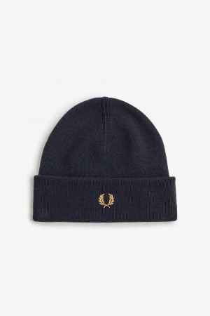 Black / Dark Caramel Fred Perry Classic Accessories Beanie | ASGWC76330