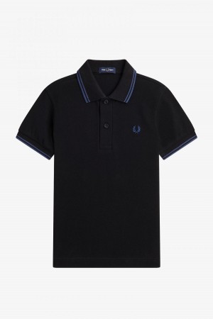 Black / Midnight Blue / Midnight Blue Fred Perry Kids Twin Tipped Accessories Kids | TSGPQ55071