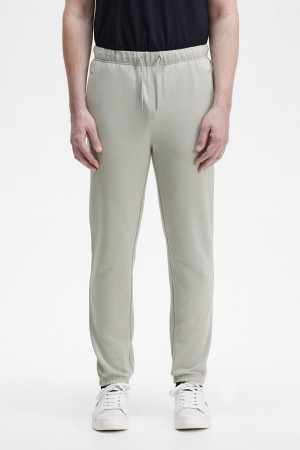 Limestone Fred Perry Loopback Sweatpants Men's Tracksuits | SGXBR31430