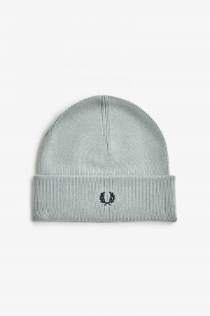 Limestone / Black Fred Perry Classic Accessories Beanie | SGEGJ84597