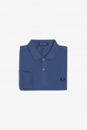 Midnight Blue Fred Perry M6006 Men's Fred Perry Shirt | TSGPQ26399