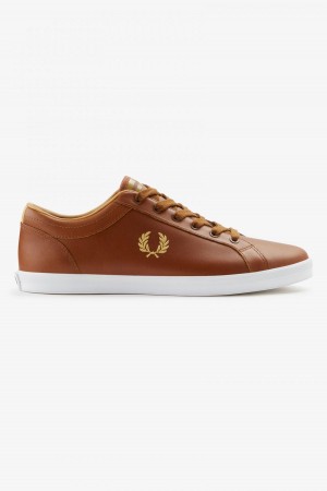 Tan Fred Perry Baseline Men's Shoes | LSGSX35509