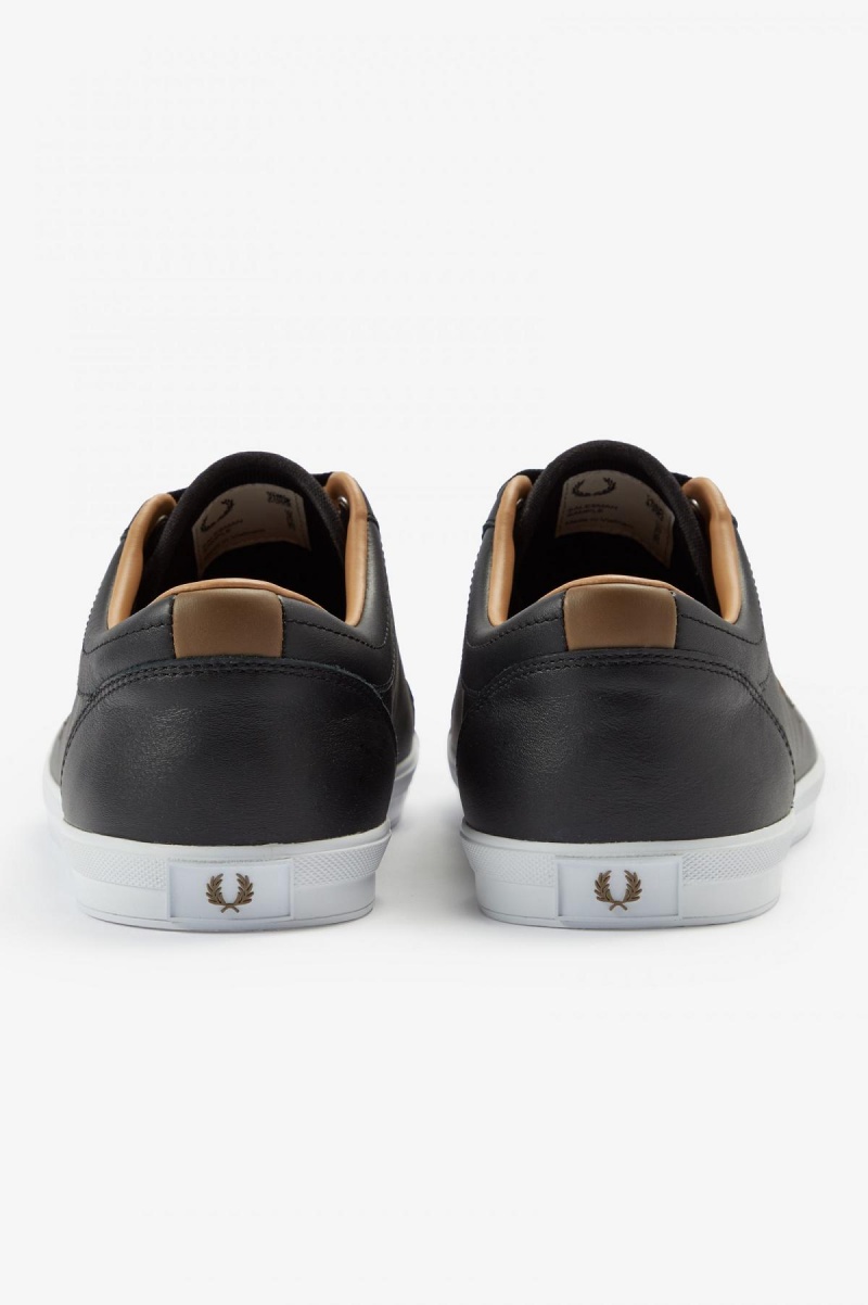 Black Fred Perry Baseline Men's Shoes | SGJZR49611