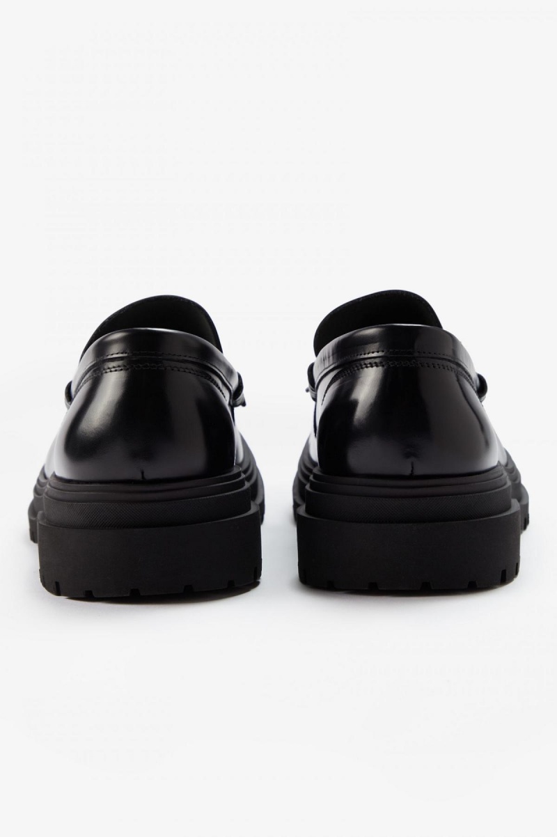 Black Fred Perry Loafer Women's Shoes | XSGGW54041