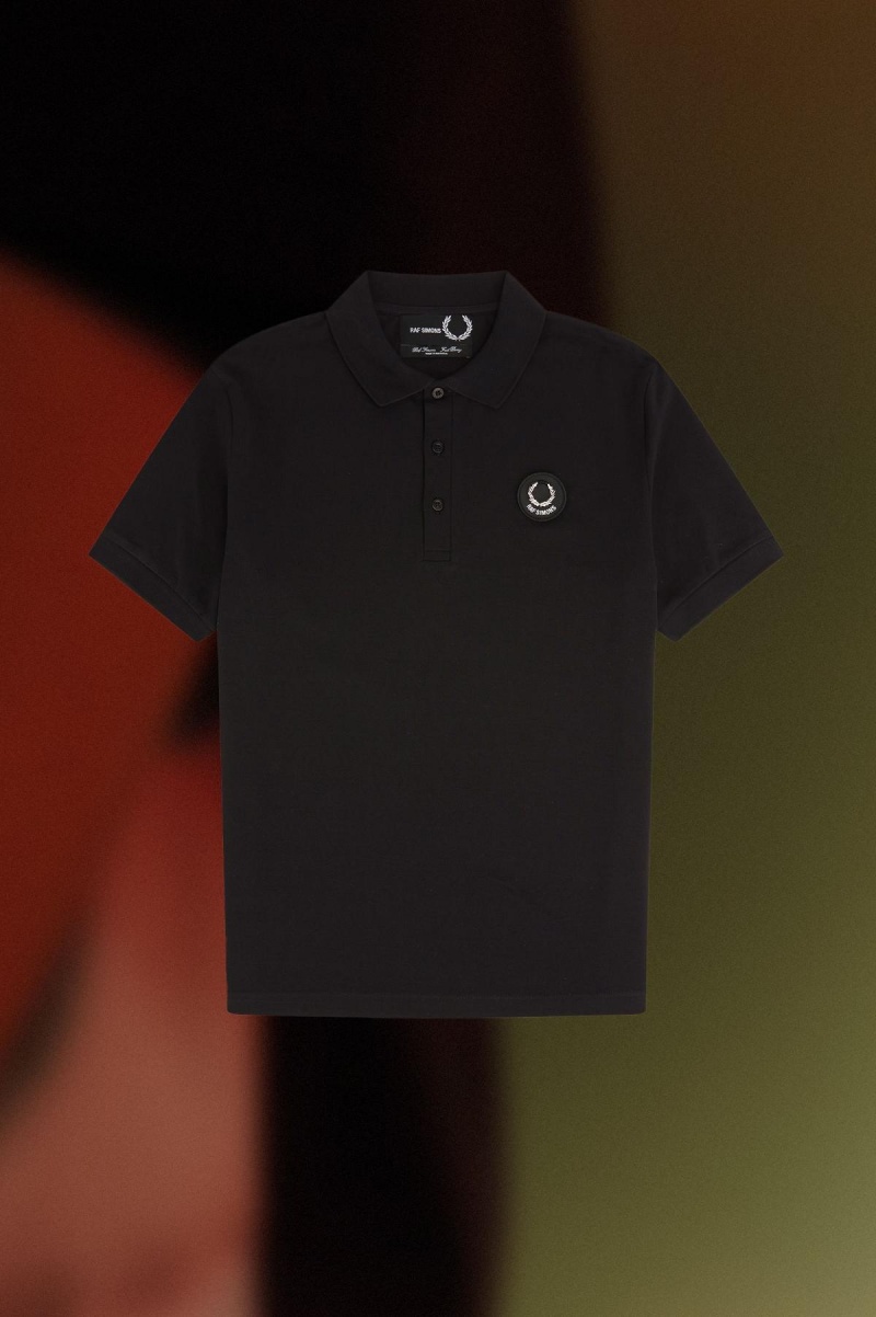 Black Fred Perry Slim Fit Polo Shirt Men\'s Polo Shirts | ASGWC69431