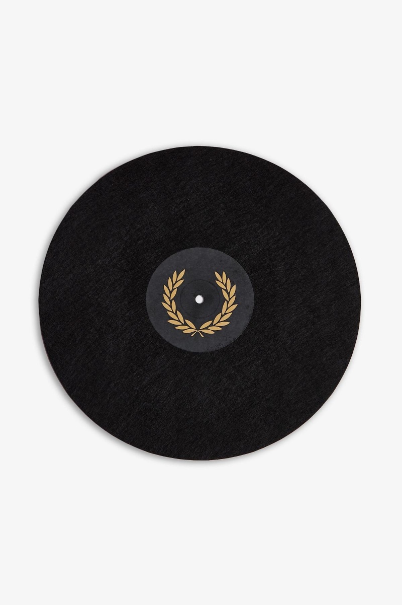 Black Fred Perry Vinyl Slip Mat Accessories Lifestyle | ESGHC76678