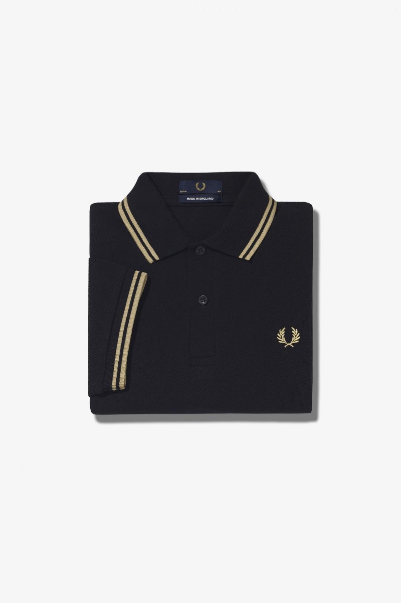 Black / Champagne / Champagne Fred Perry G12 Women's Fred Perry Shirt | ESGVG45054