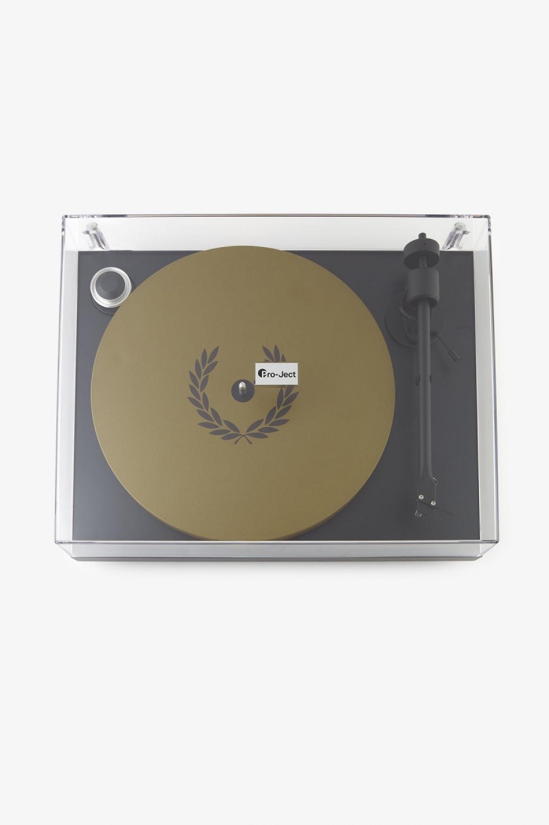 Black / Champagne / Champagne Fred Perry Record Deck Accessories Lifestyle | FSGHY78828