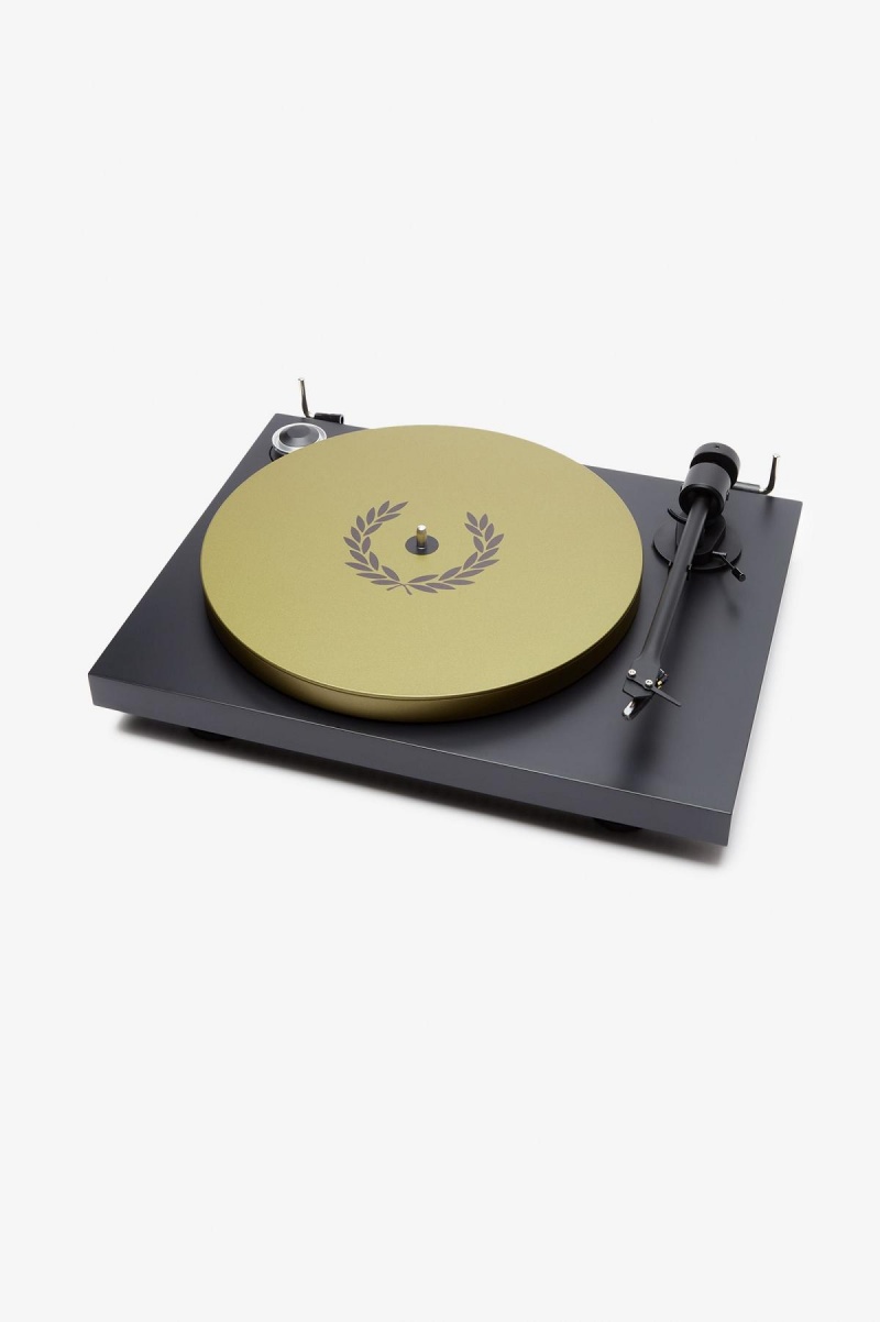 Black / Champagne / Champagne Fred Perry Record Deck Accessories Lifestyle | FSGHY78828