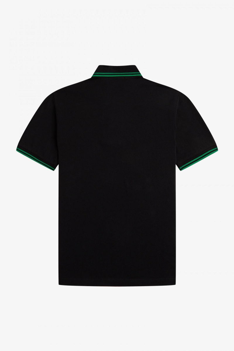 Black / Fred Perry Green / Fred Perry Green Fred Perry M12 Men's Fred Perry Shirt | BSGSO44546