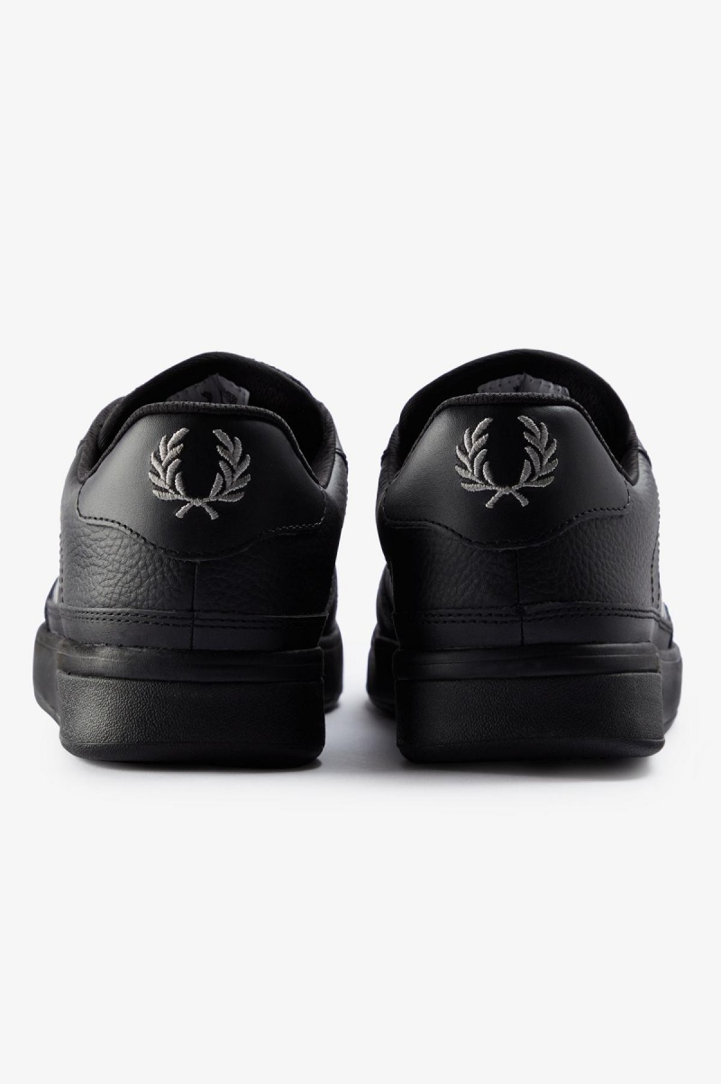 Black / Limestone Fred Perry B300 Men's Shoes | SGEGJ91608