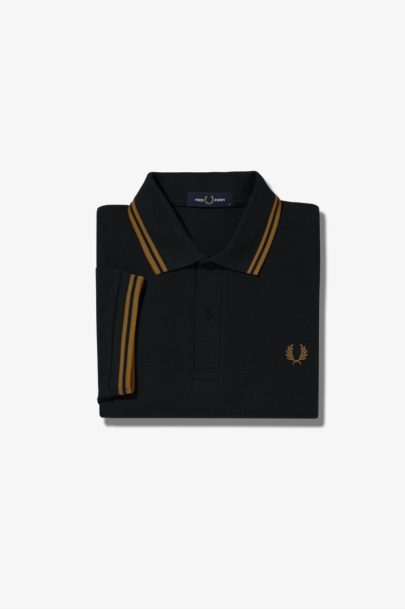 Black / Shaded Stone / Shaded Stone Fred Perry M3600 Men\'s Fred Perry Shirt | SGDYB30333