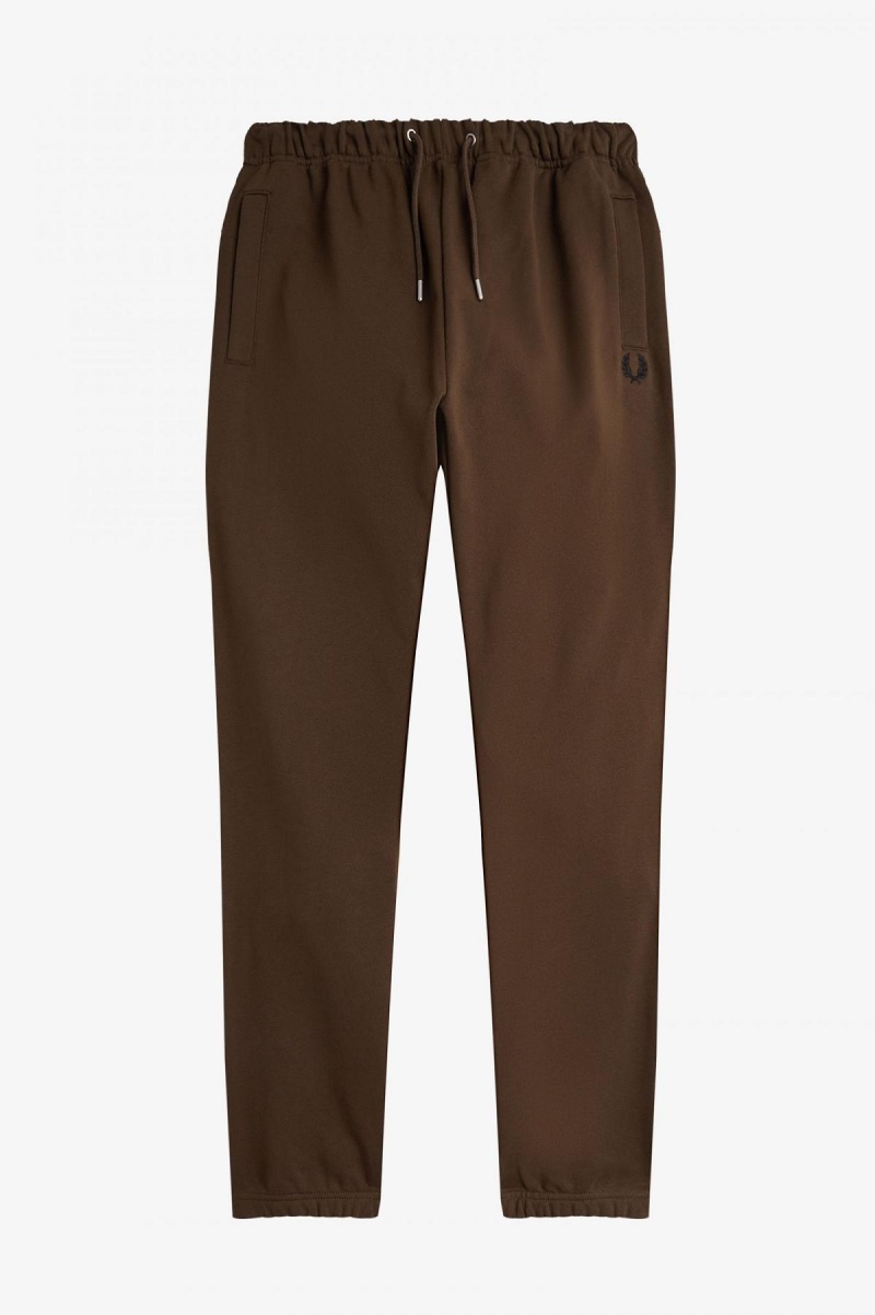 Burnt Tobacco Fred Perry Loopback Sweatpants Men's Trousers | SGJVR57931