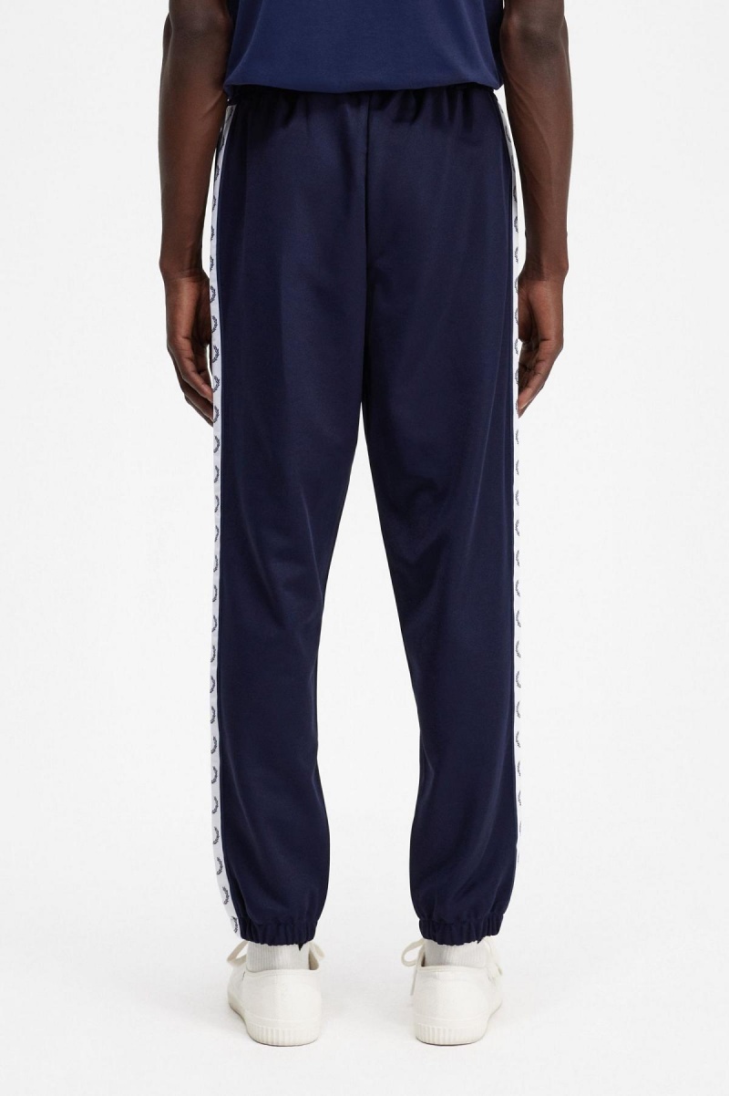 Carbon Blue Fred Perry Taped Track Pant Men's Tracksuits | XSGGW52919