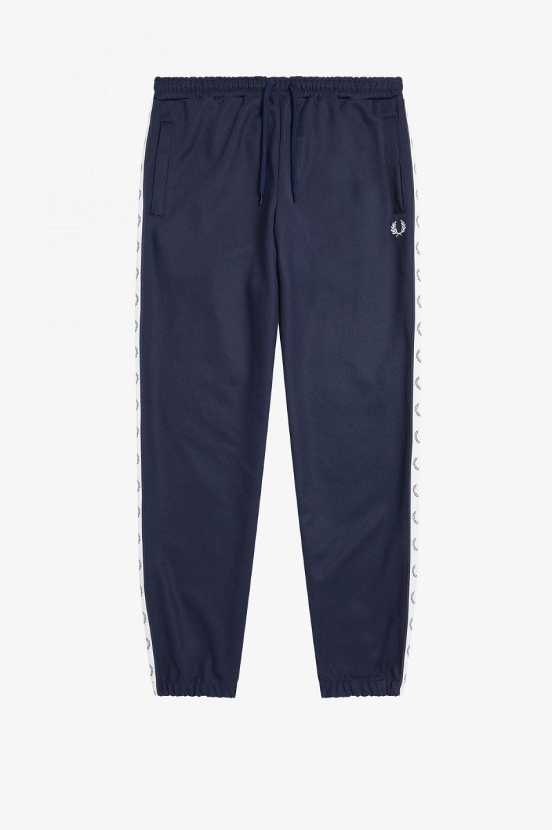 Carbon Blue Fred Perry Taped Track Pant Men's Tracksuits | XSGGW52919