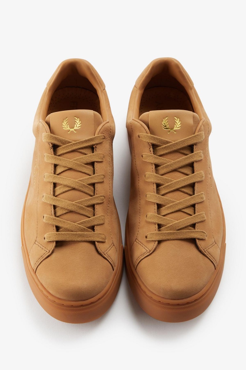 Copper / Gold Fred Perry B71 Men's Shoes | DSGKV99187