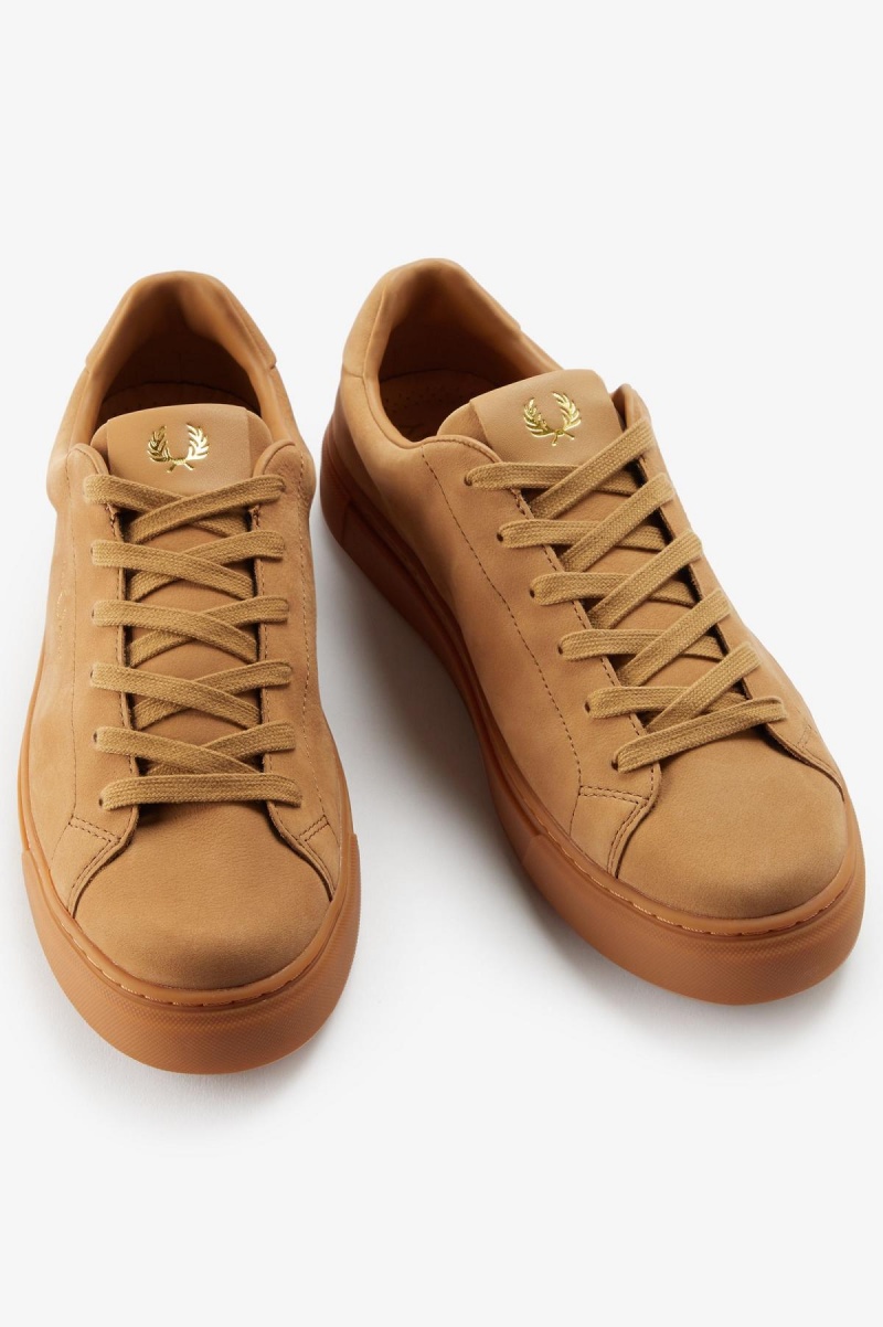 Copper / Gold Fred Perry B71 Men's Shoes | DSGKV99187