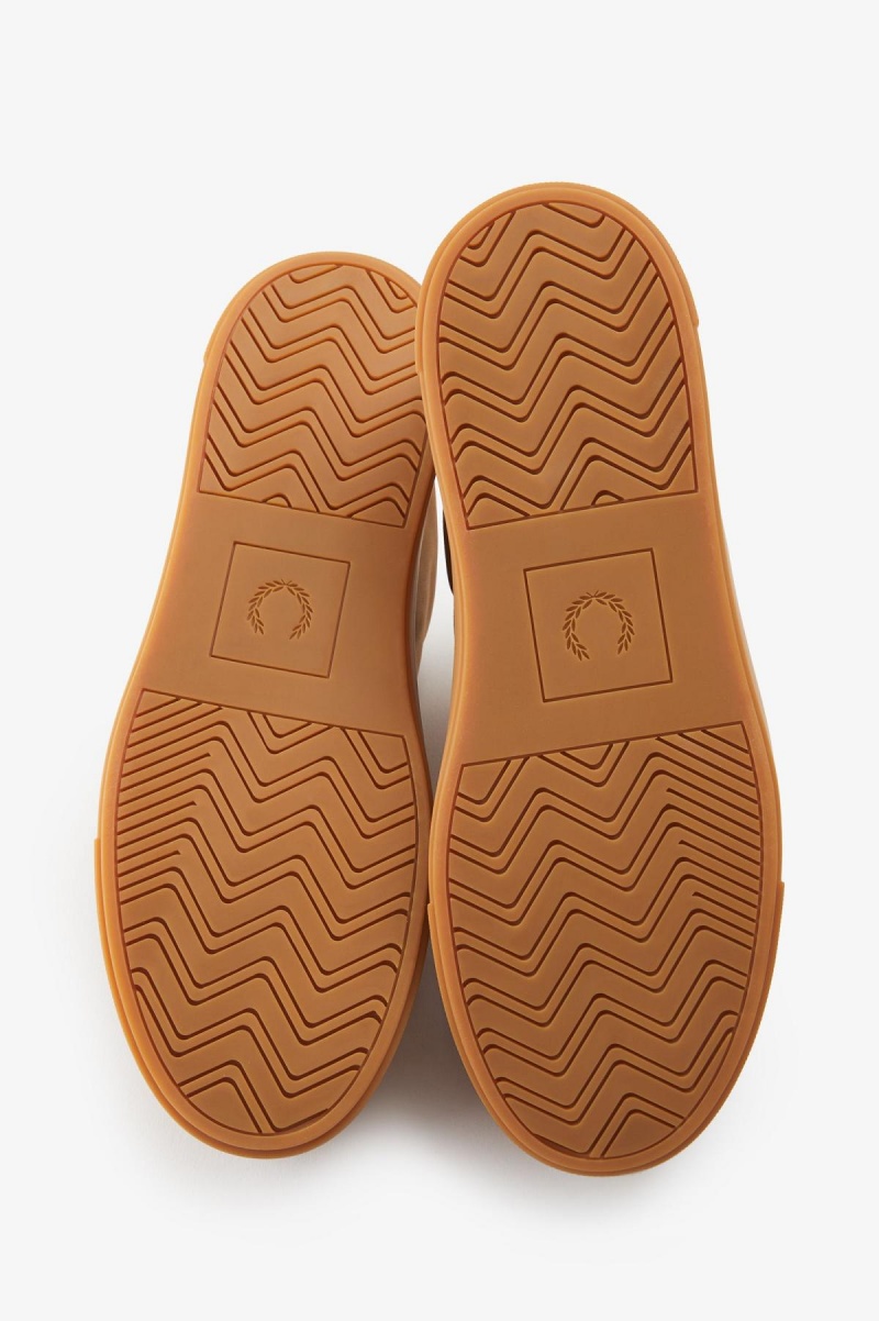 Copper / Gold Fred Perry B71 Men's Shoes | DSGKV99187