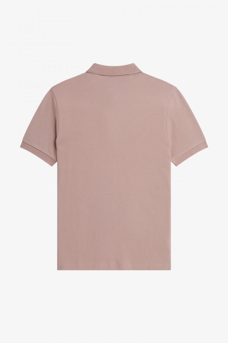 Dark Pink / Burnt Tobacco Fred Perry M6000 Men's Fred Perry Shirt | SSGVO98810