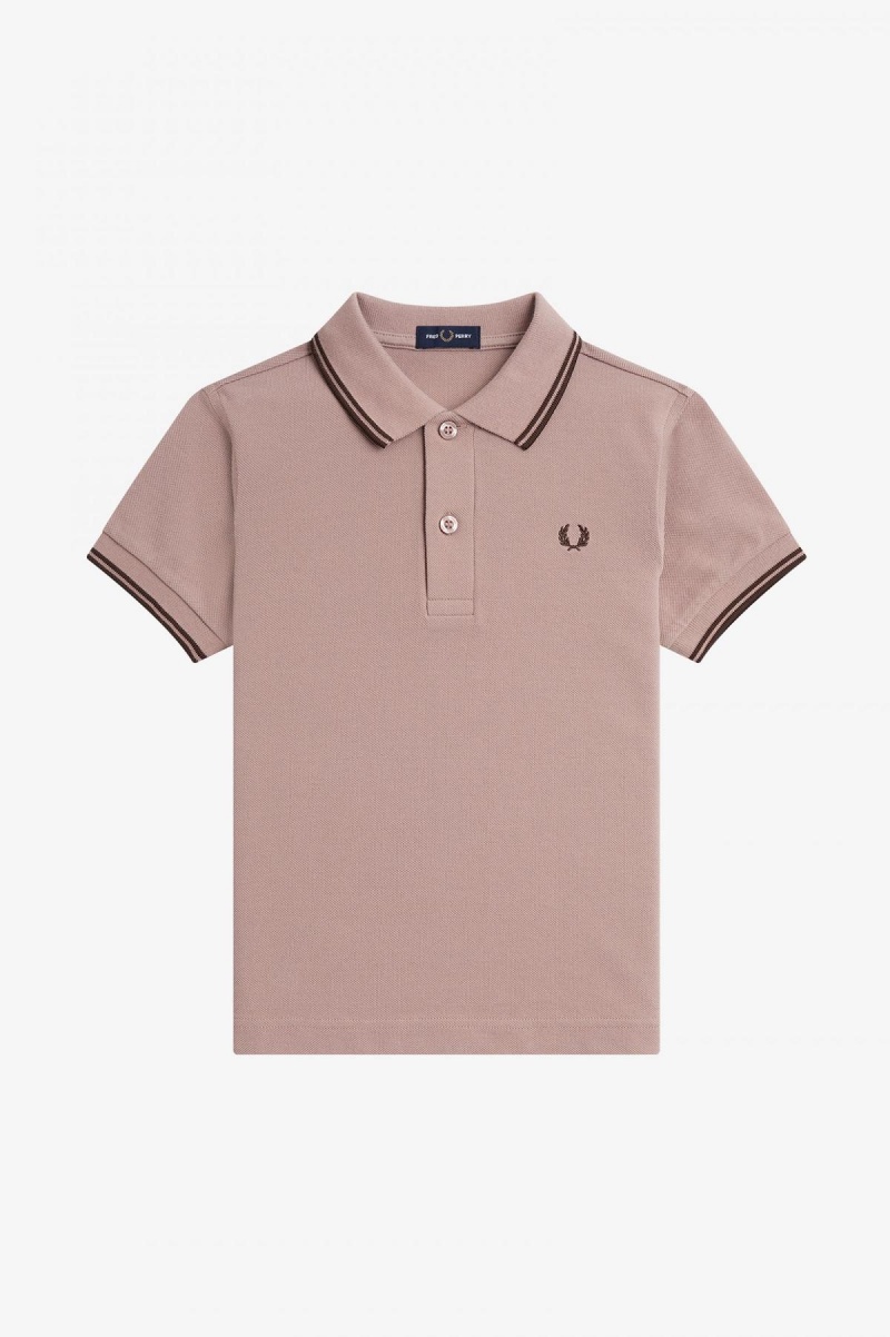 Dark Pink / Burnt Tobacco / Burnt Tobacco Fred Perry Kids Twin Tipped Accessories Kids | SGZDE16768