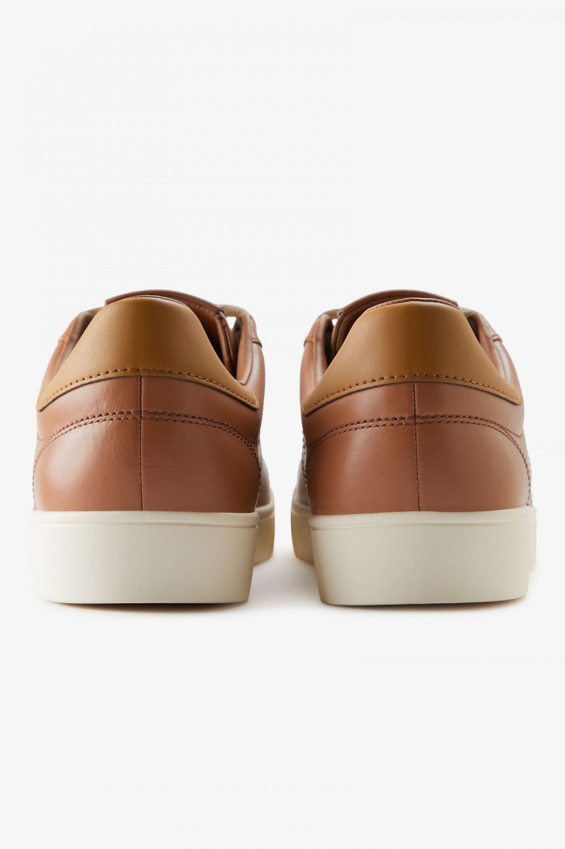 Dark Tan / Dark Caramel Fred Perry Spencer Men's Shoes | DSGKV70260