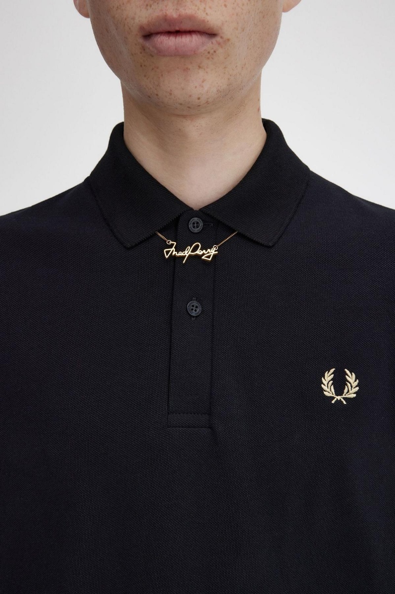 Gold Fred Perry Fred Perry Necklace Accessories Jewellery | SGQCS88243