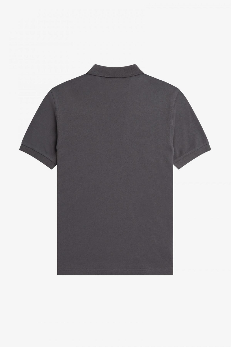 Gunmetal / Black Fred Perry M6000 Men's Fred Perry Shirt | YSGVQ30094