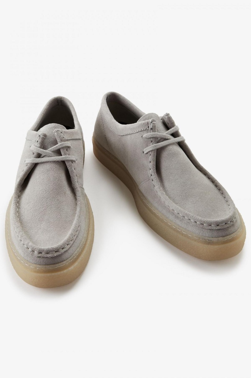 Light Oyster Fred Perry Low Dawson Men's Shoes | SGNZX47670