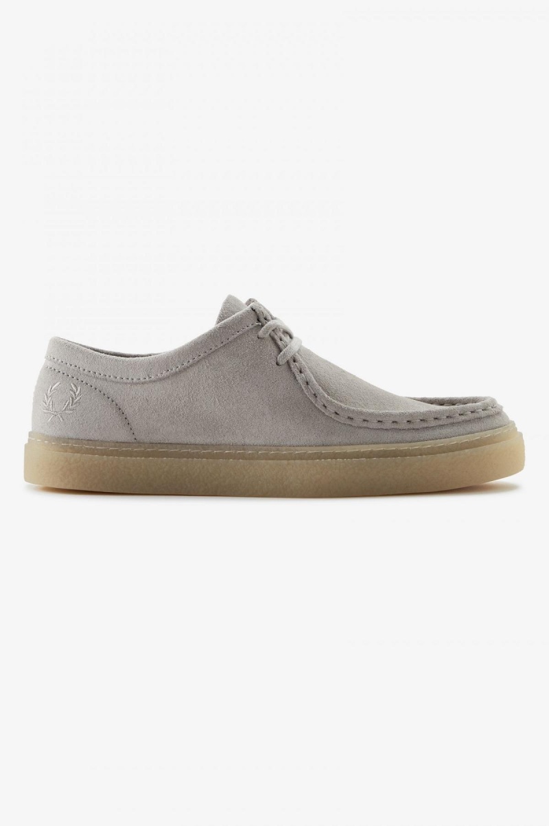 Light Oyster Fred Perry Low Dawson Men\'s Shoes | SGNZX47670