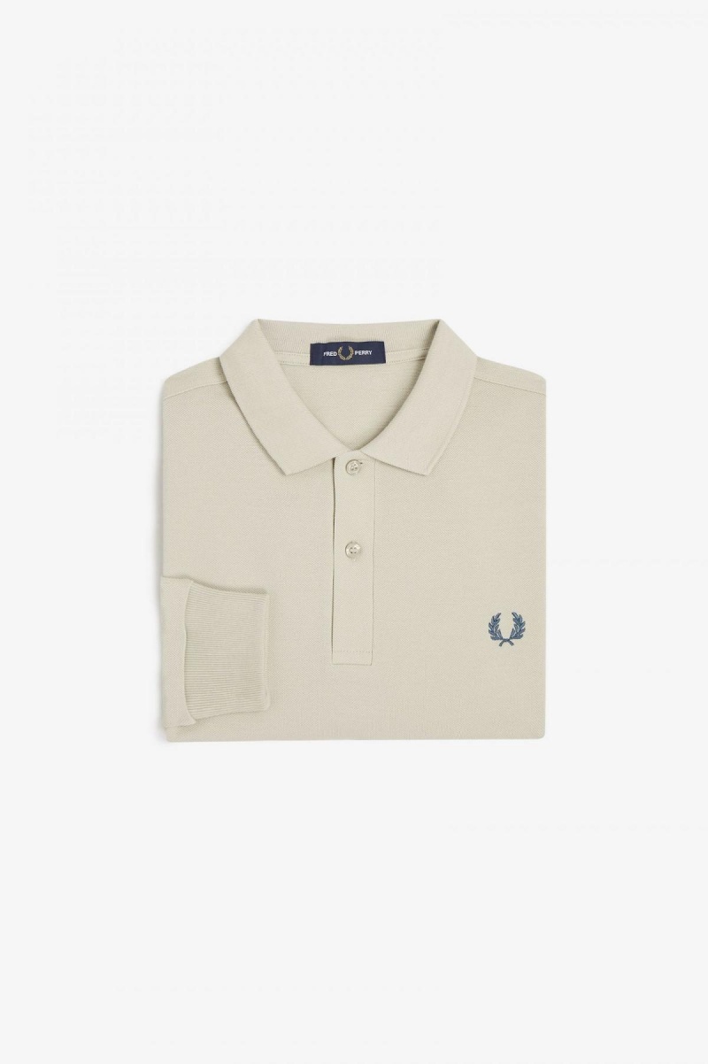 Light Oyster Fred Perry M6006 Men\'s Fred Perry Shirt | SGXMI82874