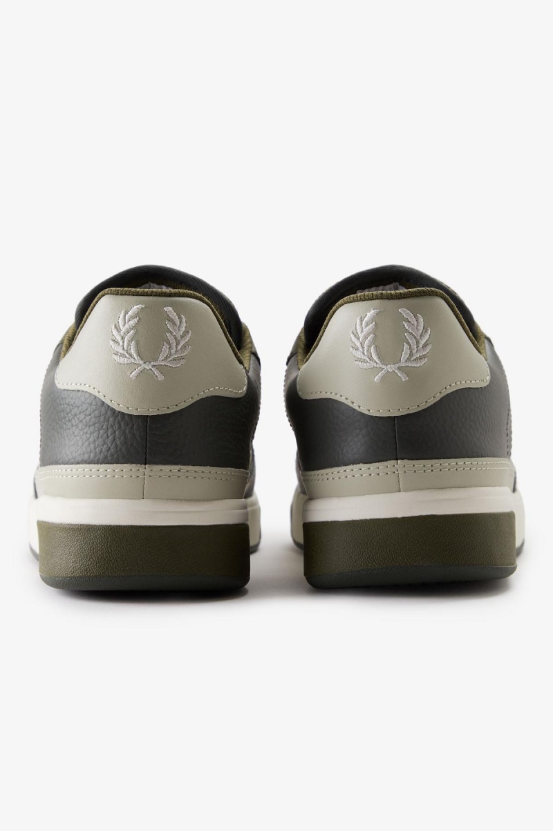 Light Oyster / Light Ecru Fred Perry B300 Men's Shoes | SGQAV71716