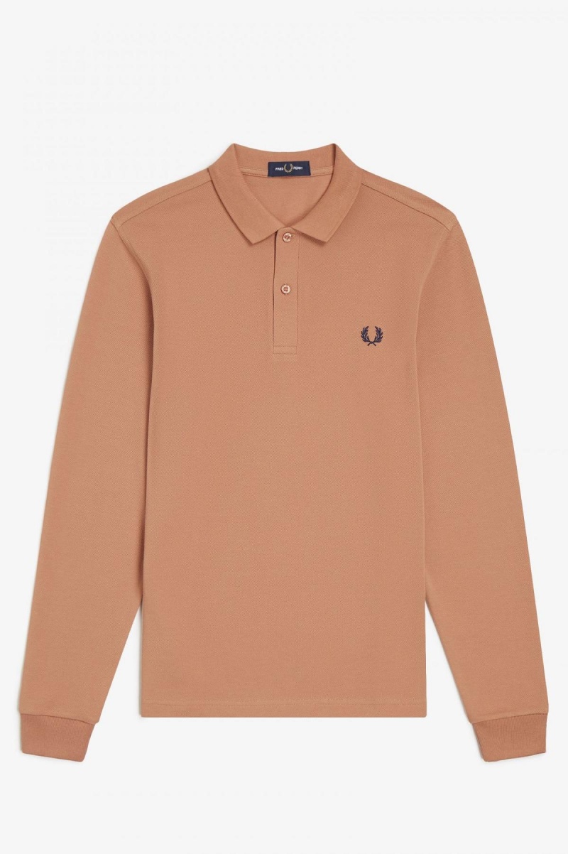 Light Rust Fred Perry M6006 Men's Fred Perry Shirt | YSGVQ35088