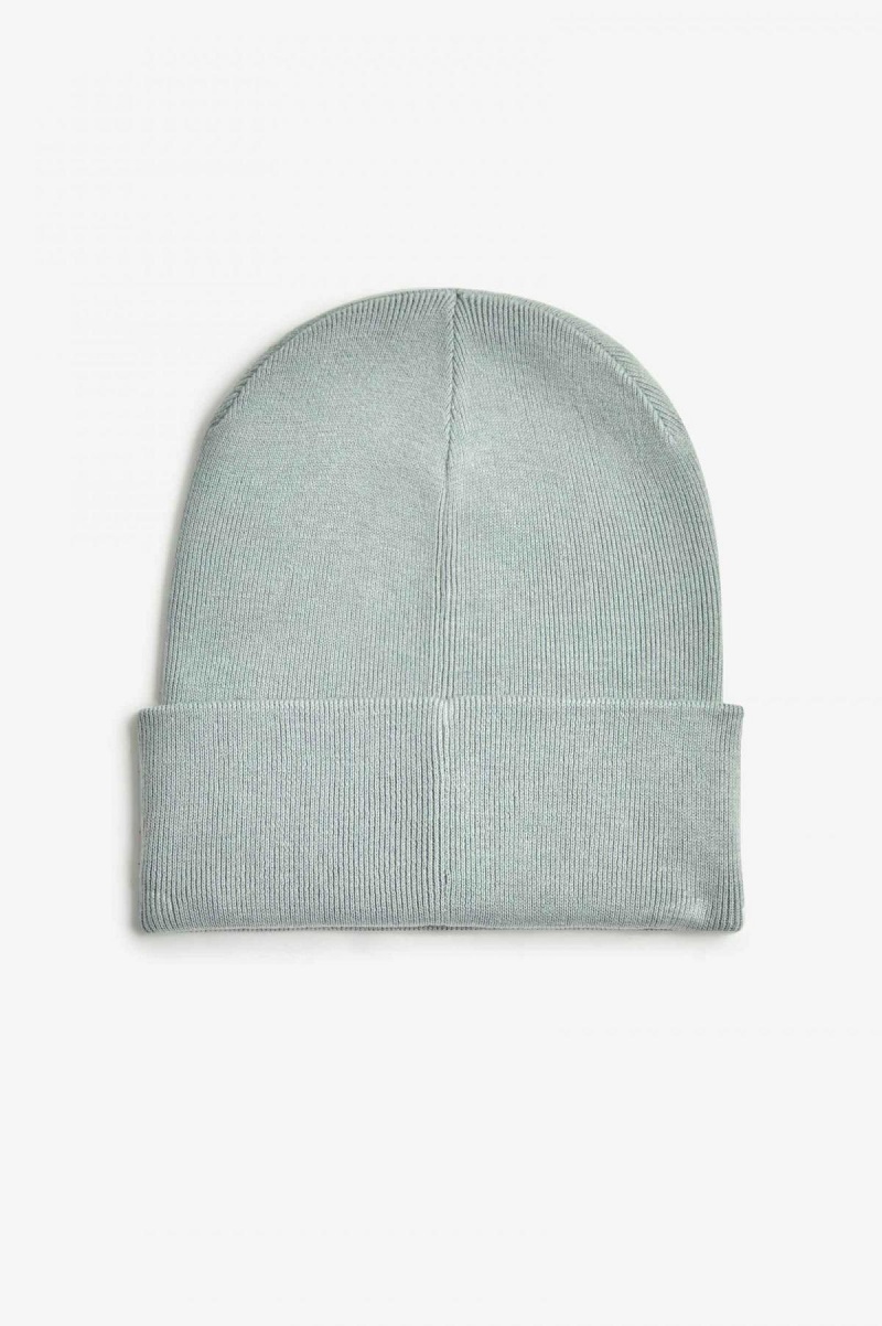 Limestone / Black Fred Perry Graphic Accessories Beanie | SSGNY42116