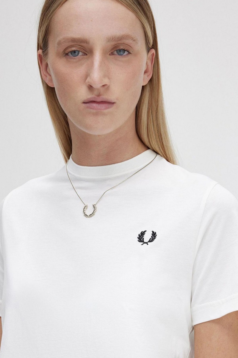 Metallic Silver Fred Perry Laurel Wreath Necklace Accessories Jewellery | SGJVR60155