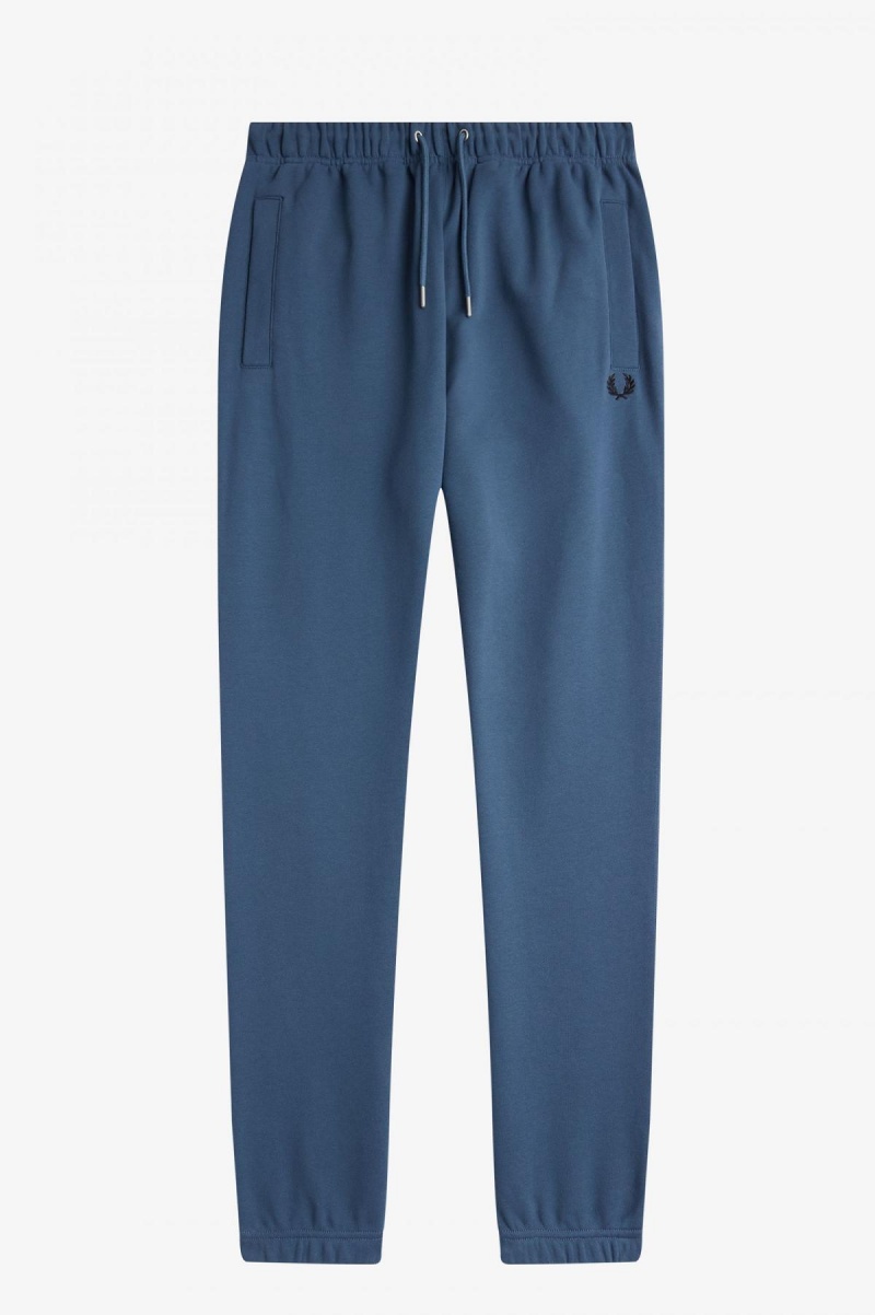 Midnight Blue Fred Perry Loopback Sweatpants Men's Tracksuits | SGNZX51996