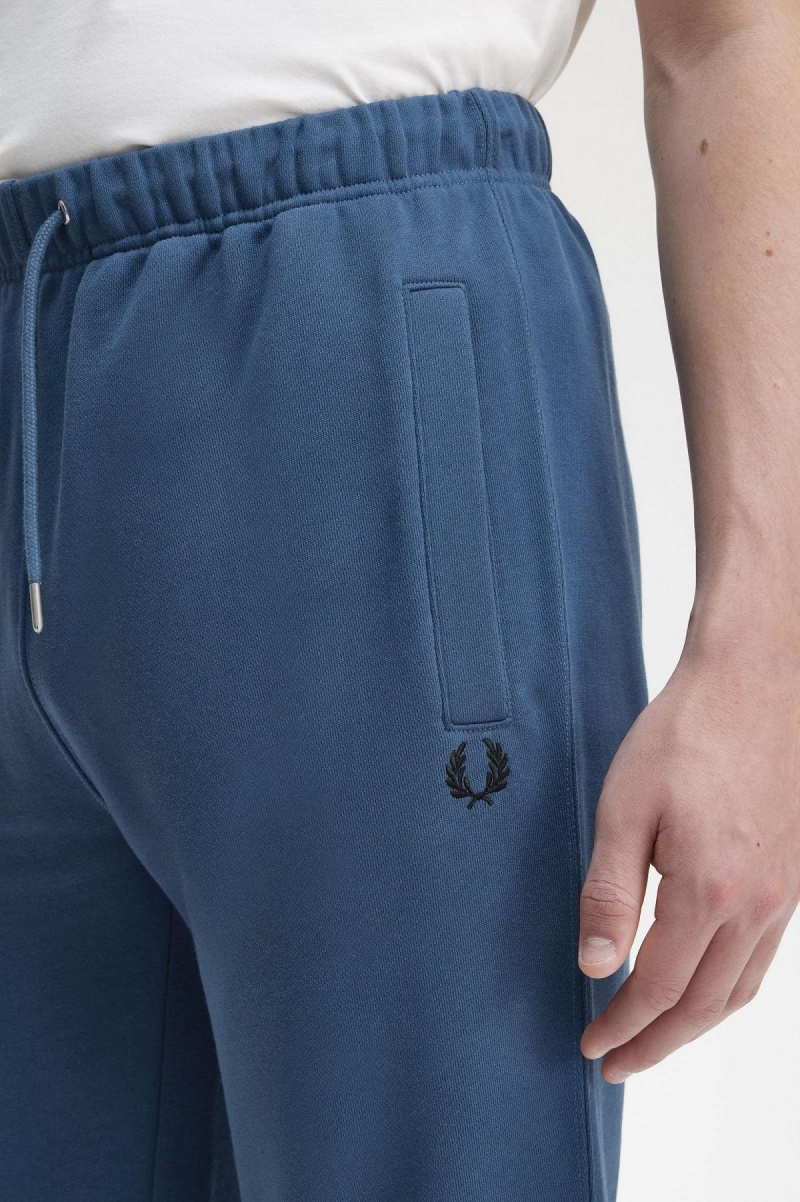 Midnight Blue Fred Perry Loopback Sweatpants Men's Trousers | QSGWA71959