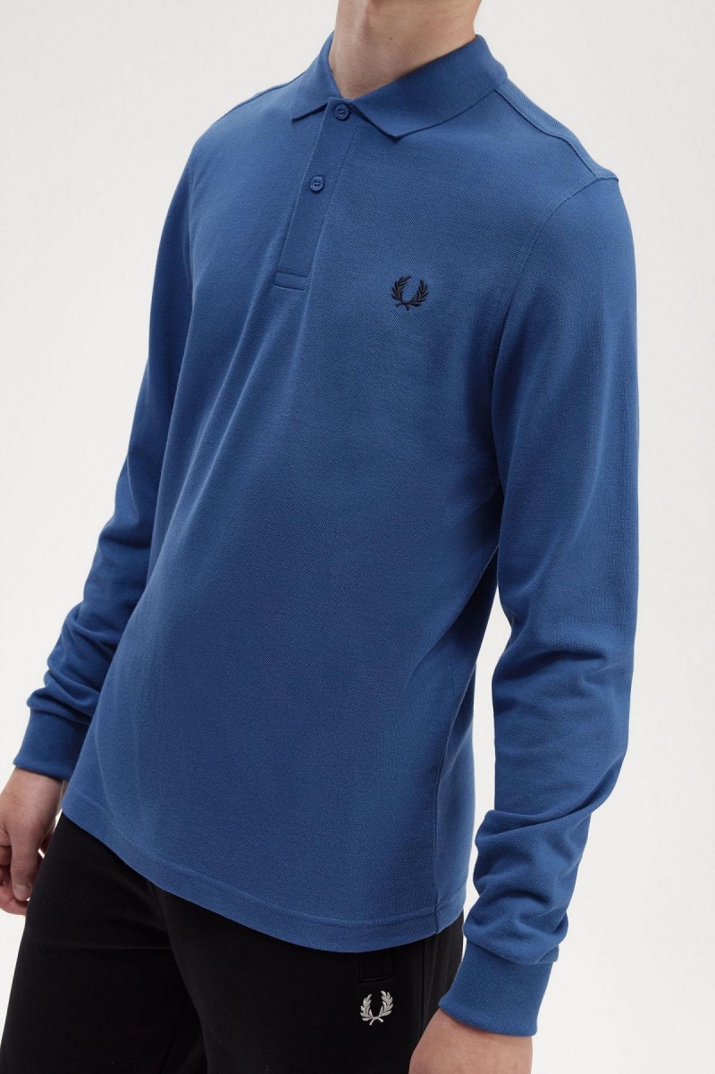 Midnight Blue Fred Perry M6006 Men's Polo Shirts | XSGGW75528