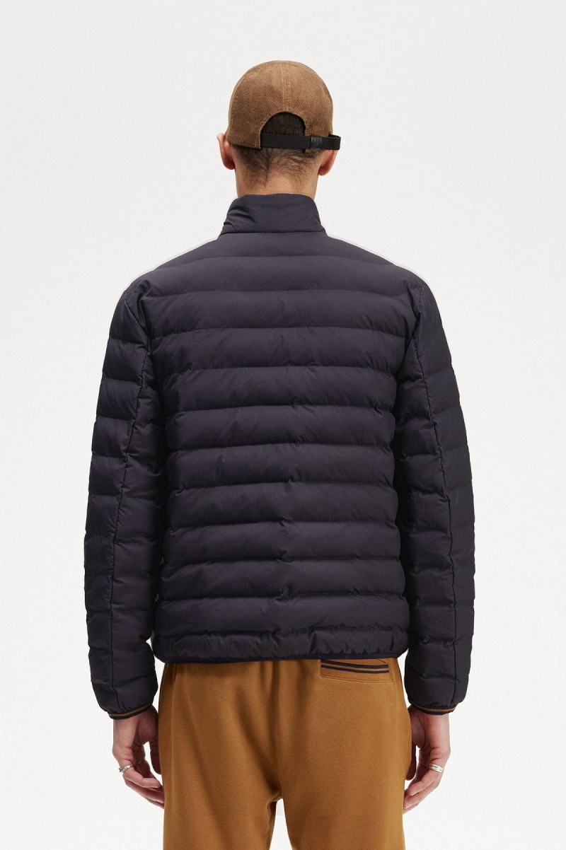 Navy Fred Perry Insulated Men's Coats | TSGPQ46201