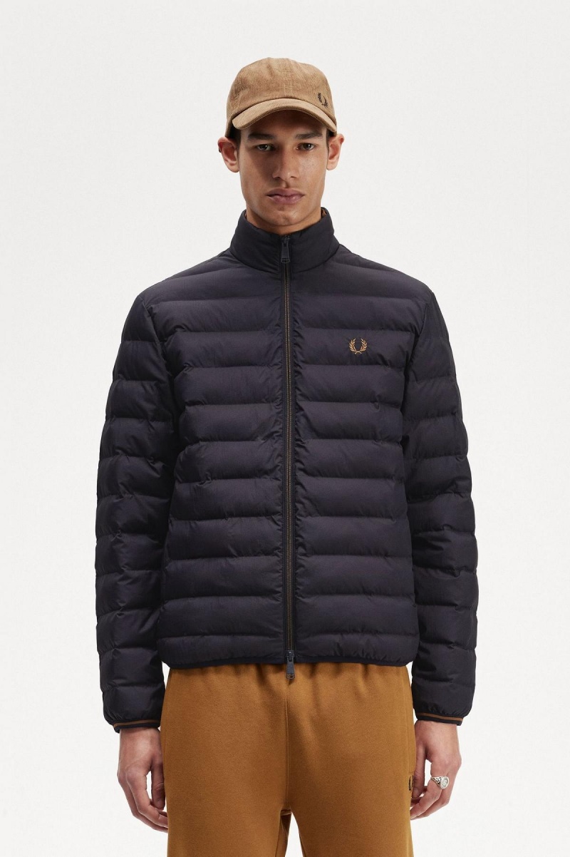 Navy Fred Perry Insulated Men\'s Coats | TSGPQ46201