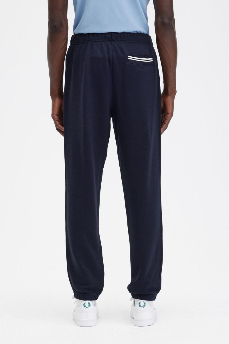 Navy Fred Perry Loopback Sweatpant Men's Tracksuits | SGCIF27594