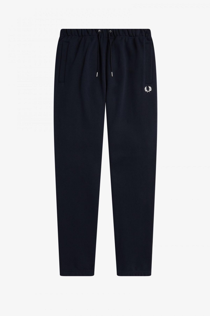 Navy Fred Perry Loopback Sweatpant Men's Tracksuits | SGCIF27594