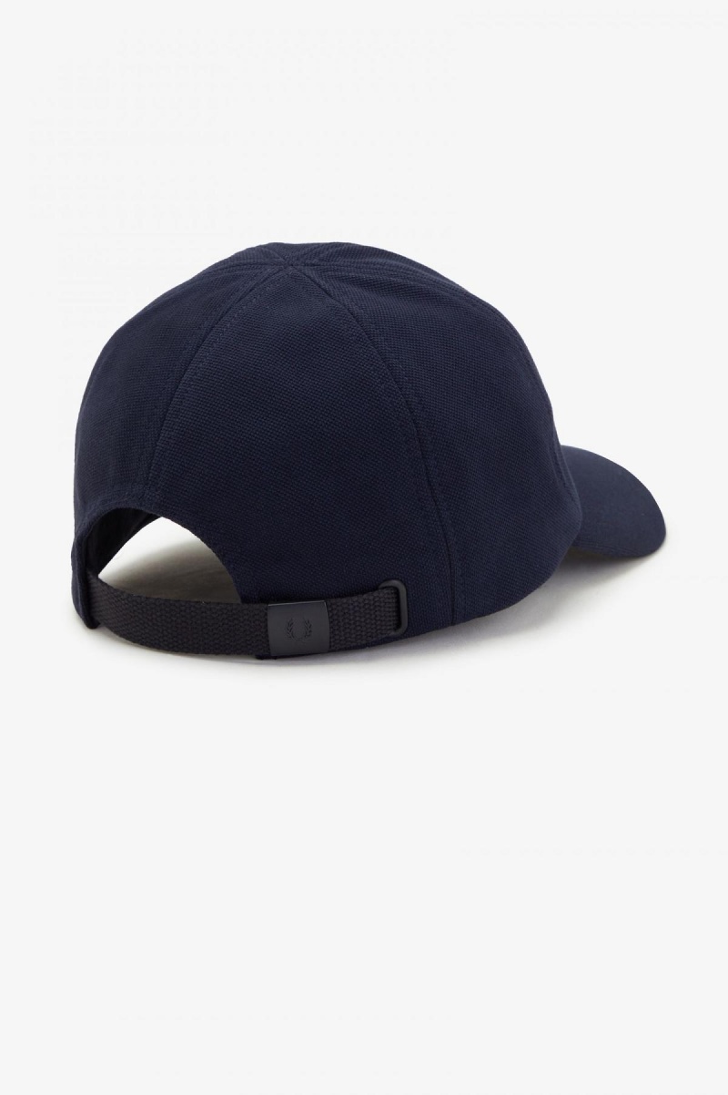 Navy / Dark Caramel Fred Perry Classic Piqué Accessories Cap | QSGWA40318