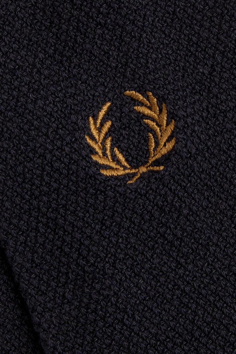 Navy / Dark Caramel Fred Perry Tipped Accessories Socks | ASGDF35169