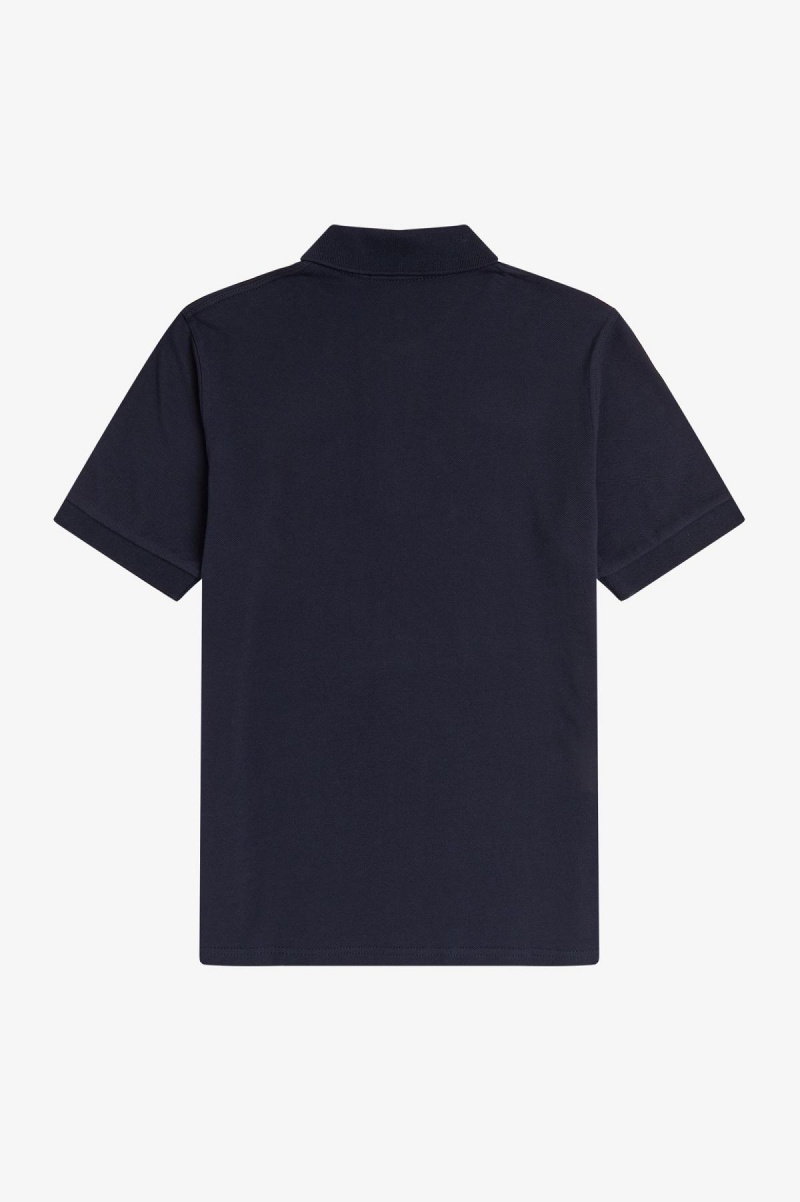 Navy / Ice Fred Perry M3 Men's Fred Perry Shirt | PSGER26492