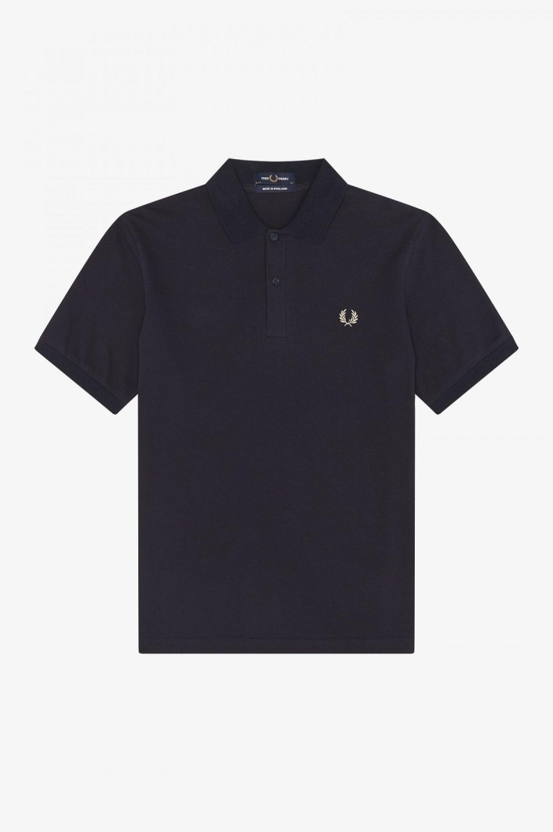 Navy / Light Oyster Fred Perry M3 Men's Fred Perry Shirt | ASGDF48610