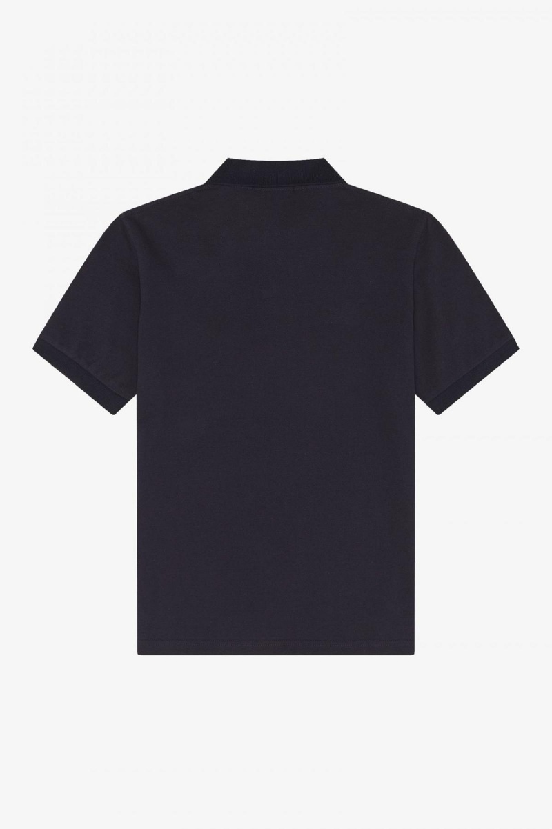 Navy / Light Oyster Fred Perry M3 Men's Fred Perry Shirt | ASGDF48610