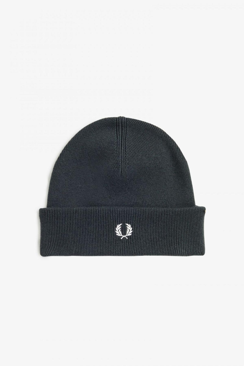 Night Green / Ecru Fred Perry Classic Accessories Beanie | USGND16315