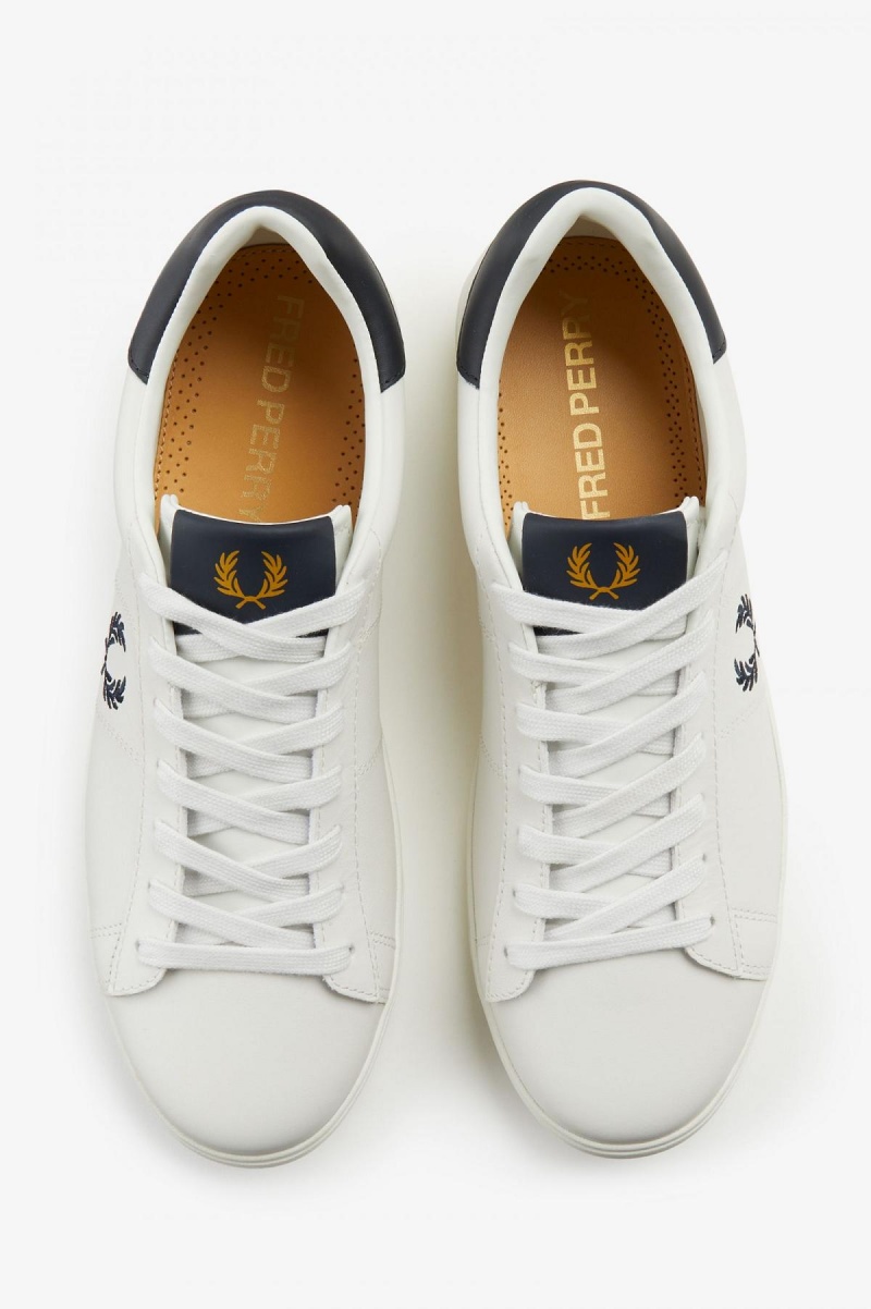 Porcelain Fred Perry Spencer Men's Shoes | XSGBH87560