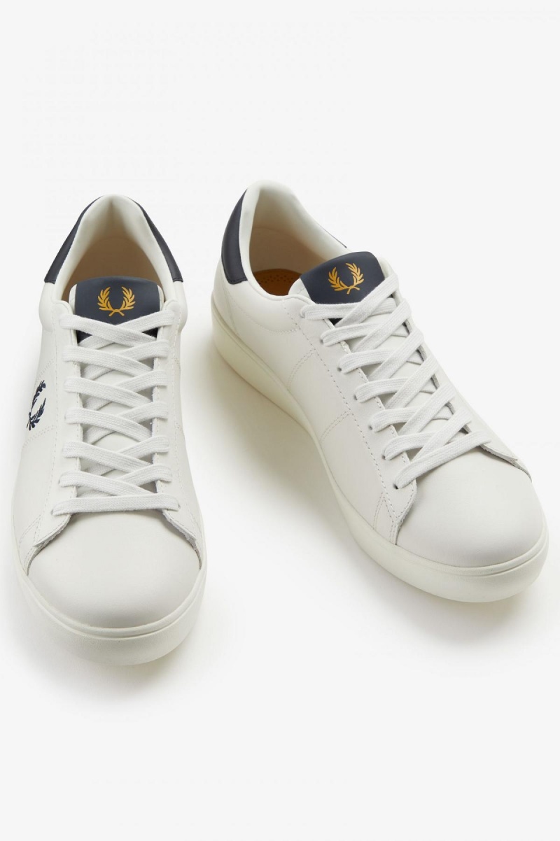 Porcelain Fred Perry Spencer Men's Shoes | XSGBH87560